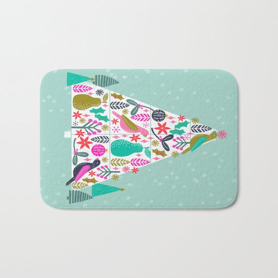 Christmas Tree by Andrea Lauren Bath Mat
