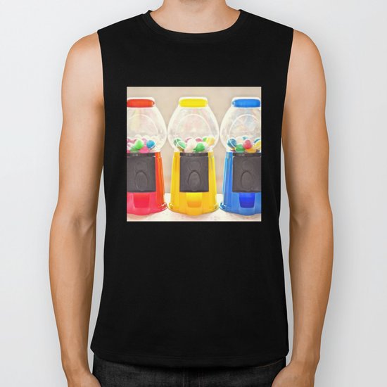 Bubble Gum in Primary Biker Tank