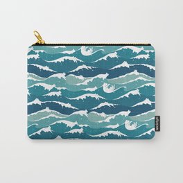 Cat waves pattern Carry-All Pouch