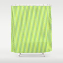[ Thumbnail: Light Sky Blue and Yellow Colored Stripes Pattern Shower Curtain ]