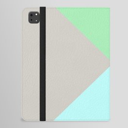 Origami Paper Folds - Green blue iPad Folio Case
