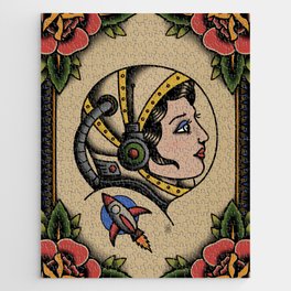 Space Girl Tattoo Jigsaw Puzzle