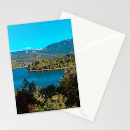 Argentina Photography - Beautiful Blue River Going Beside The Landscape Stationery Card