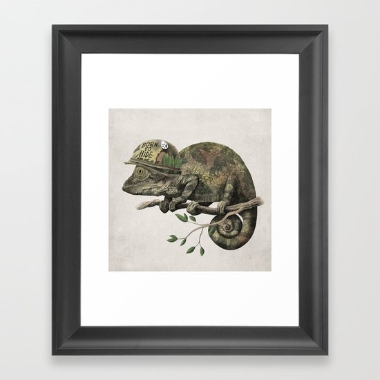 Born to Hide Framed Art Print