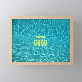 SWIM GOOD Framed Mini Art Print