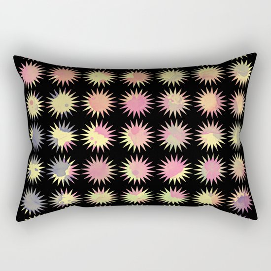 Colorful Sun Pattern Rectangular Pillow