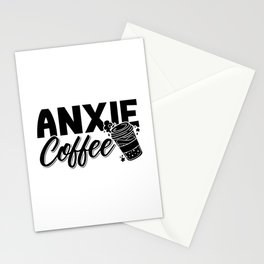 Mental Health Anxie Coffee Awareness Anxiety Anxie Stationery Card