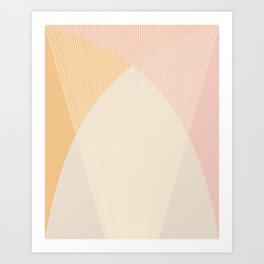 Cecilia Design II - Pink Art Print