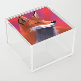 Fox Painting Acrylic Box