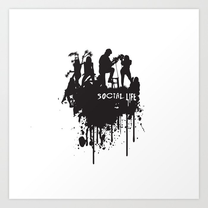 Social Life Art Print