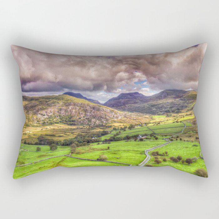 Thermals Over the Valley Rectangular Pillow