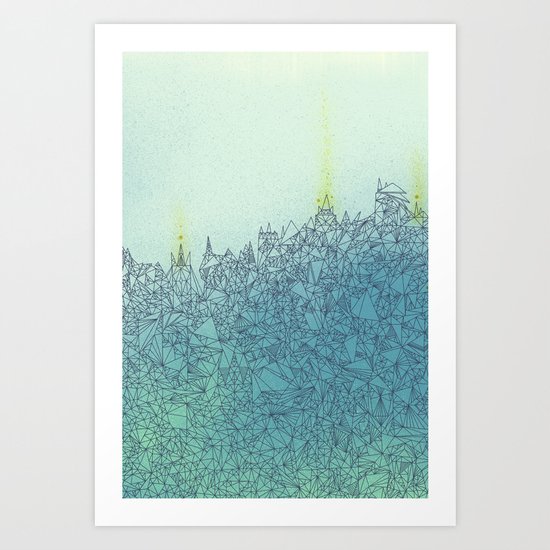 A Quiet Raft Art Print
