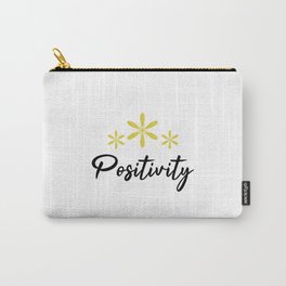 Positivity Flower inspirational yoga quotes Carry-All Pouch