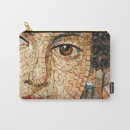 Detail of Woman Portrait. Mosaic art Carry-All Pouch