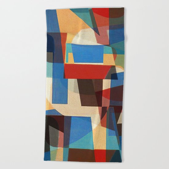 Riding Llamas Beach Towel