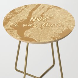 NYC - i was there - Neutral Topo Side Table