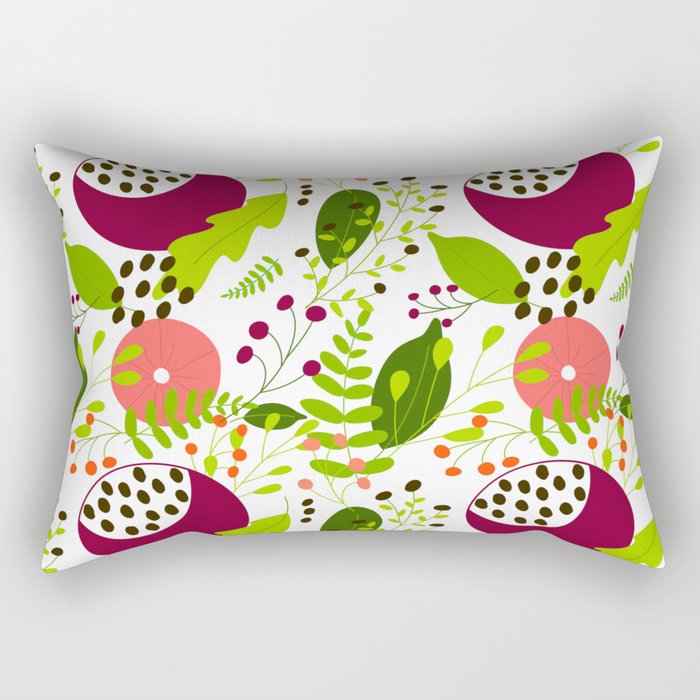 Pomegranate summer pattern Rectangular Pillow