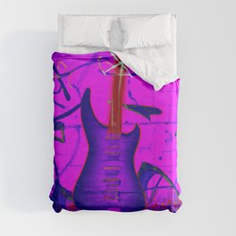 Purple ones guitar~ Duvet Cover