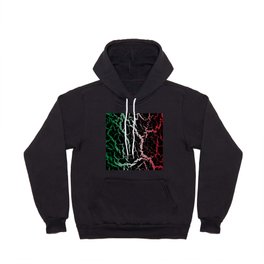 Cracked Space Lava - Green/White/Red Hoody