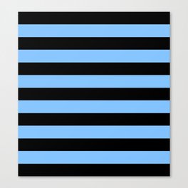 Mariniere marinière blue and black Canvas Print