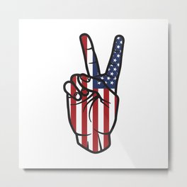peace 4th of july / independence day peace Metal Print