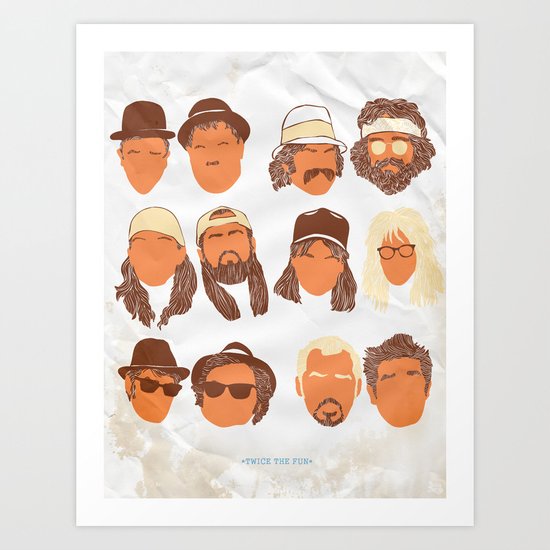 Twice the Fun Art Print
