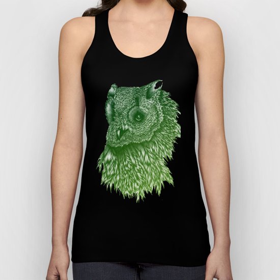 Ombre Owl Unisex Tank Top