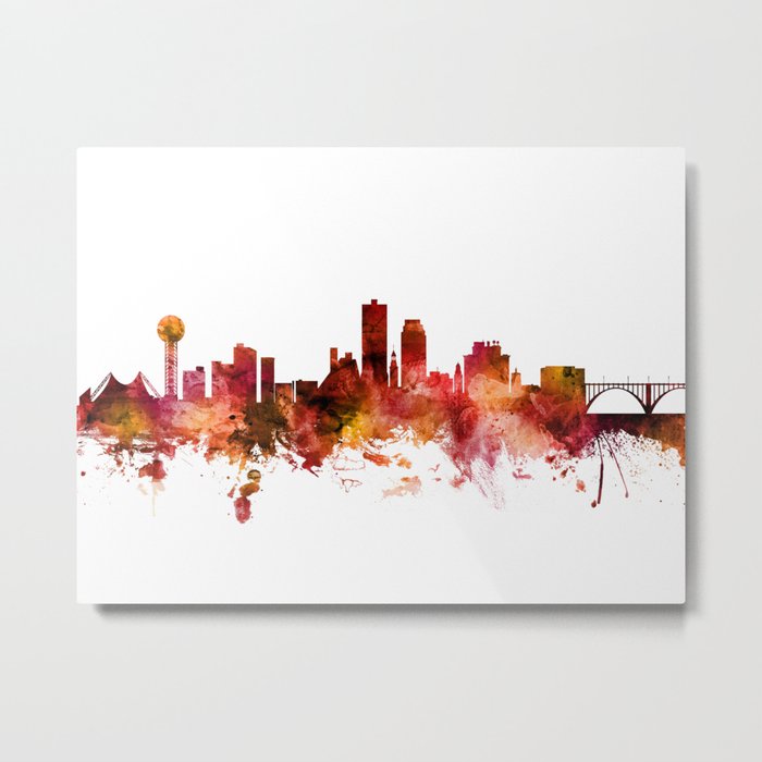 Knoxville Tennessee Skyline Metal Print
