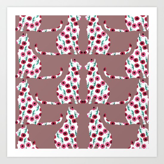 Flowercats! Art Print