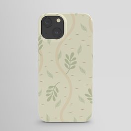 Floral decor for home. Tree texture. Minimalism  iPhone Case