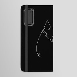 One Line Frenchie Kiss Android Wallet Case