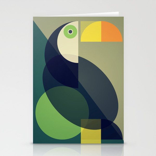 Mid Century Toucan Stationery Cards