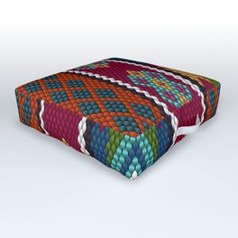 Ethnic, national, folk ornament, pattern in the interior and design. Outdoor Floor Cushion