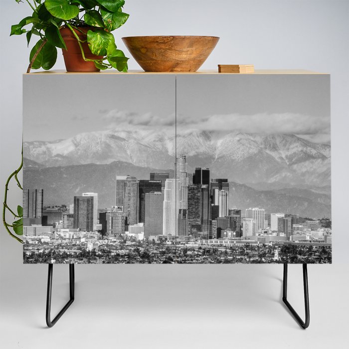 Los Angeles Black and White Credenza