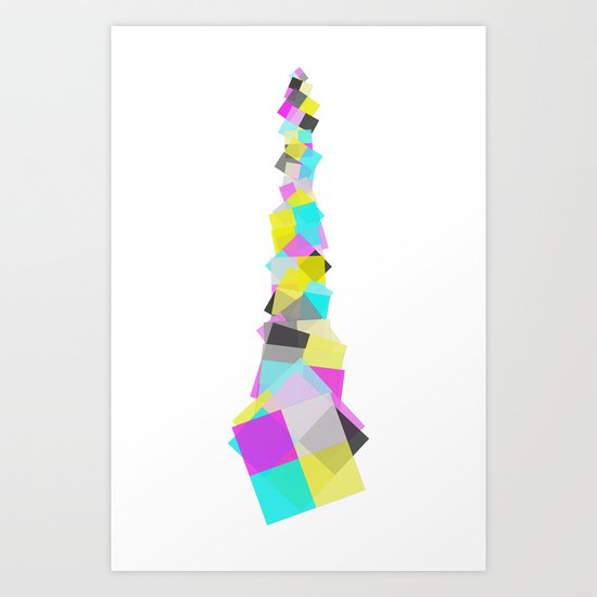 CMYKolumn Art Print