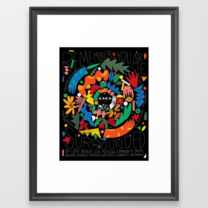 MANDALA Framed Art Print