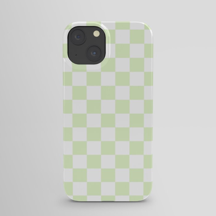 Checkered iPhone Case Clear Checkerboard Checker Pastel Phone 