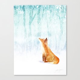 Winter Fox Canvas Print