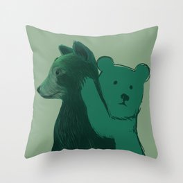 Bear Cubs Throw Pillow