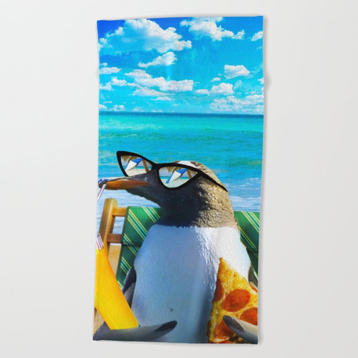 Penguin beach towel 2025