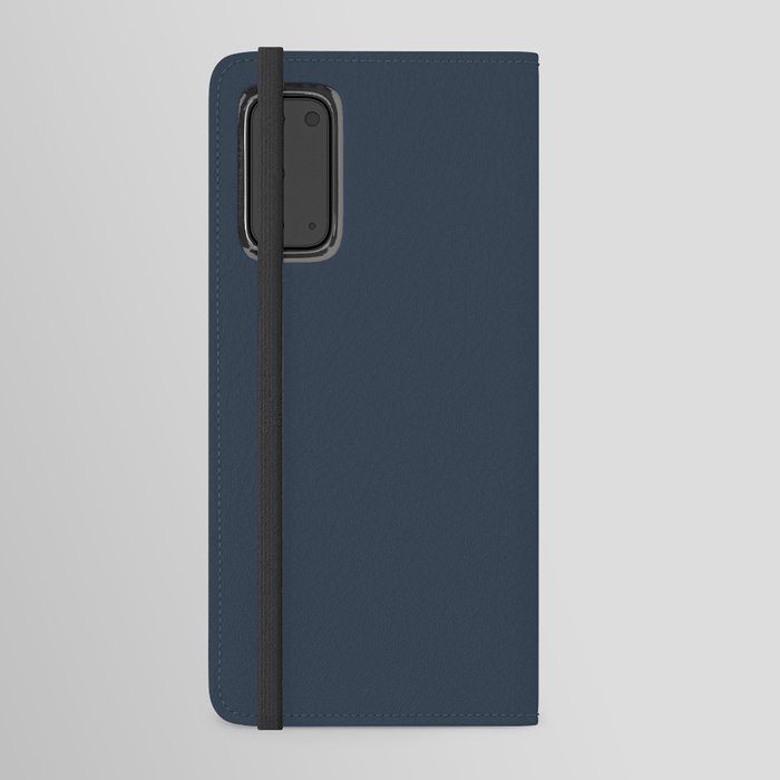 DARK SLATE BLUE Solid color. Plain Indigo color Android Wallet Case