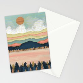 Boho Abstract Mountain Stationery Cards