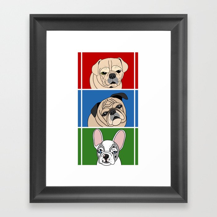 SK DOGS Framed Art Print