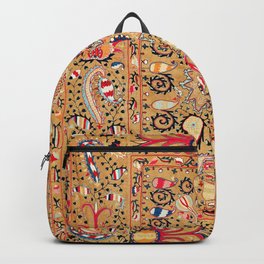 Lakai Suzani Uzbekistan Central Asian Embroidery Print Backpack