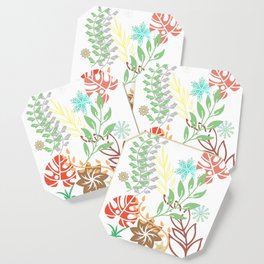 All Over Print Colourful Leaves - Vibrant  Coaster