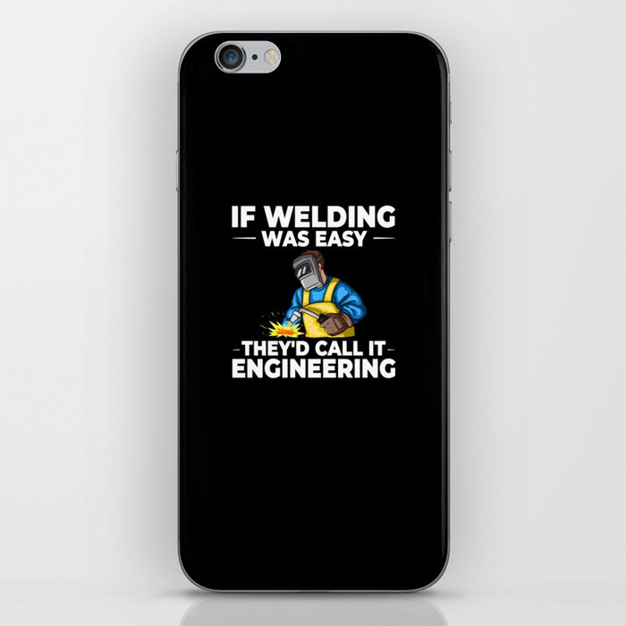 Welding Helmet Machine Welder Worker iPhone Skin