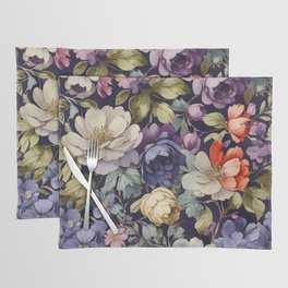 Colorful Nostalgic Floral Artistry Placemat