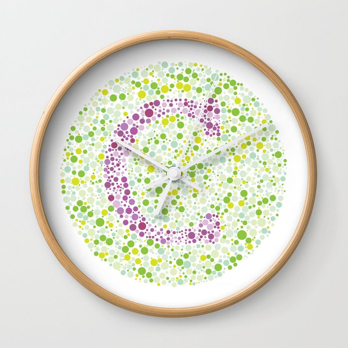 C Eye Test Letter Circle Wall Clock By Corneadesigns Society6