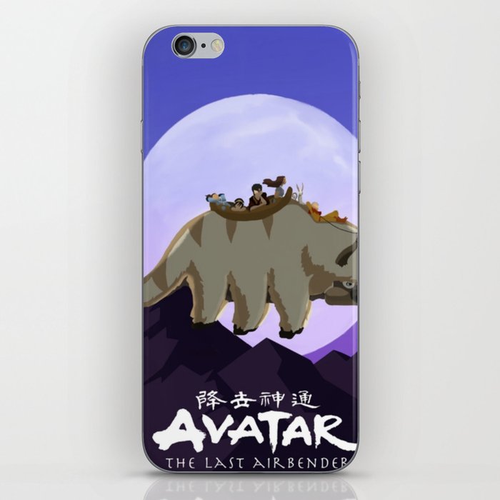 Team Avatar on Appa iPhone Skin