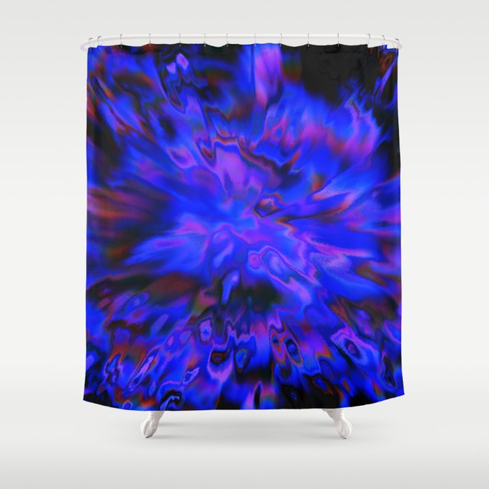 Violaceous Wiggle Shower Curtain
